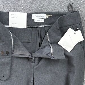Calvin Klein Suit with Classic Fit Pants in Charcoal